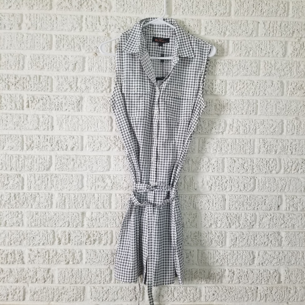 Ben Sherman Button Down Belted Shirt Dress